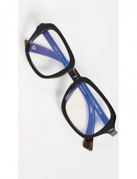 Square Women's Blue Light Hairy Otter And The Deathly Shallows Glasses - Black Tea - CB18TUI28I5 $27.52