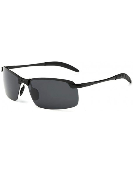 Aviator Sun Glasses Classic Retro Metal Frameless Men's Polarized UV400 Drive 8 - 2 - C218YLYI5XX $9.86