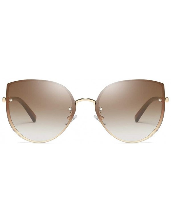 Oversized Men Women Cat Eye Oversize Frame Sunglasses Retro Vintage Steam Punk Glasses - A - CV18TTTDXOR $11.47