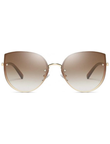 Oversized Men Women Cat Eye Oversize Frame Sunglasses Retro Vintage Steam Punk Glasses - A - CV18TTTDXOR $11.47