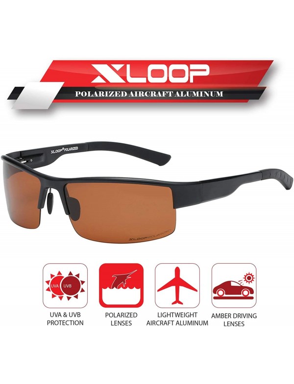 Xloop Mens Sunglasses Sports Fashion Rectangular Wrap Frame UV 400