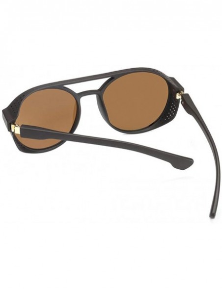 Goggle Sunglasses Polarized Oversized Fashion Vintage - Brown - CB18UILUGKK $9.99