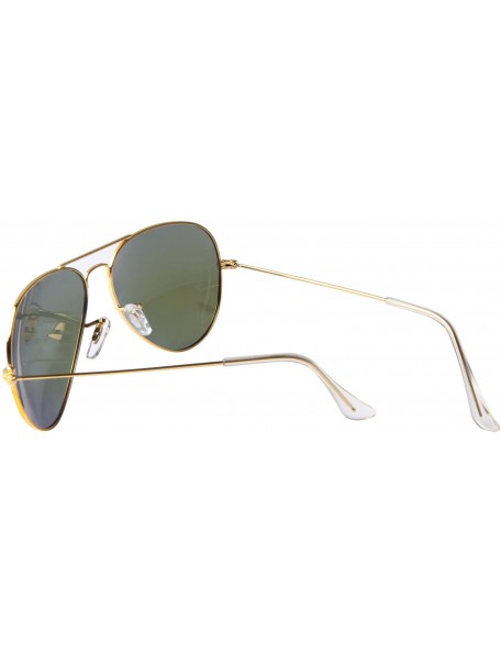 Oversized Classic Aviator Metal Frame Sunglasses Men Women Glasses Lmo-025 - Polarized Blue 58mm - CP11T001V15 $26.88