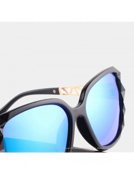 Butterfly 2019 Fashion Brand Designer Butterfly Women Sunglasses Female Mirror Blue - Mirror Pink - CV193WCR9XR $14.13