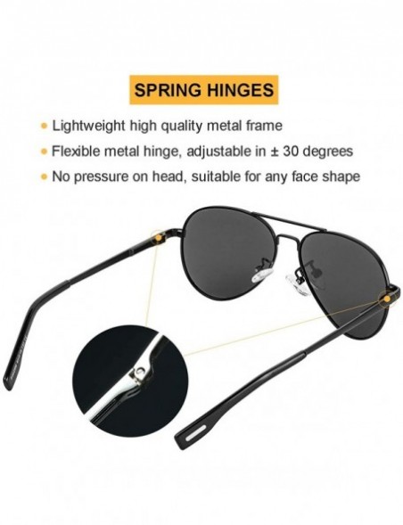 Sport Polarized Small Aviator Sunglasses for Small Face Women Men Juniors - 52mm - A2 Black/Grey - C0192UAL5S0 $12.50