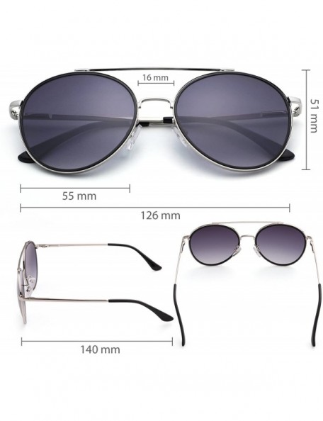 Oval Vintage Round Sunglasses for Women Men - Hippie Circle Sunglasses - UV400 Protection - CH189T34SQQ $11.07