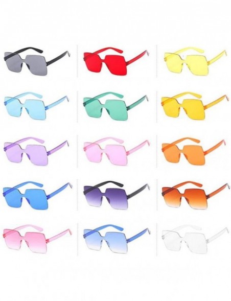 Oval Fashion Sunglasses Women Ladies Red Yellow Square Sun Glasses FeDriving Shades UV400 Oculos De Sol Feminino - CK198AHA5H...