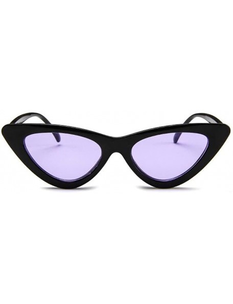 Goggle Cat Eye Sunglasses Vintage Mod Style Retro Sunglasses - Black Purple - CU18CMN0U69 $21.18