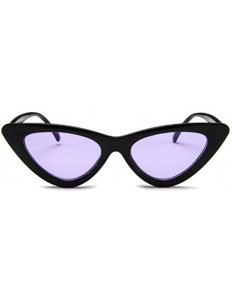 Goggle Cat Eye Sunglasses Vintage Mod Style Retro Sunglasses - Black Purple - CU18CMN0U69 $21.18