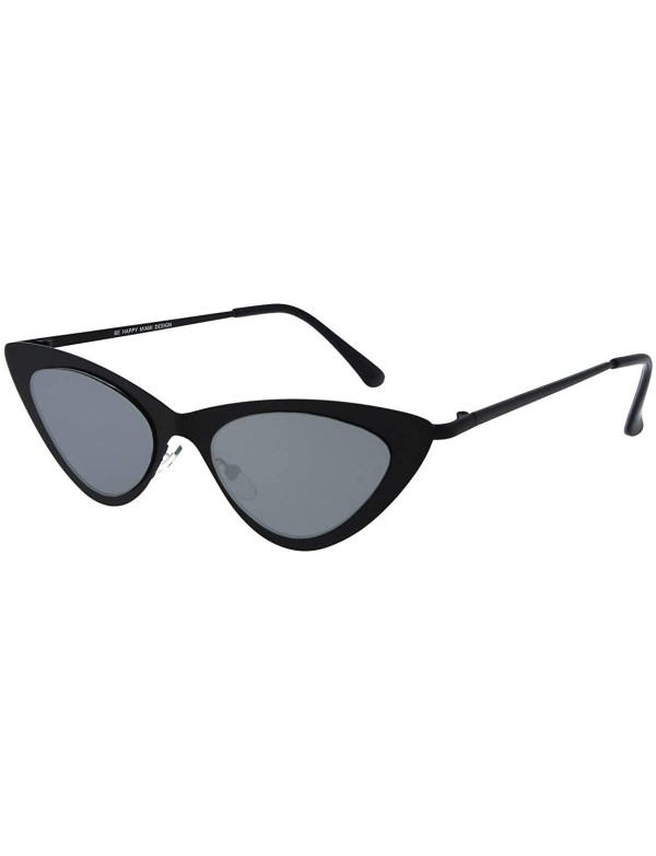 Cat Eye 8516 Cat-Eye Fashion Sunglasses - UV Protection - Black - CF18O7MXZ70 $24.28