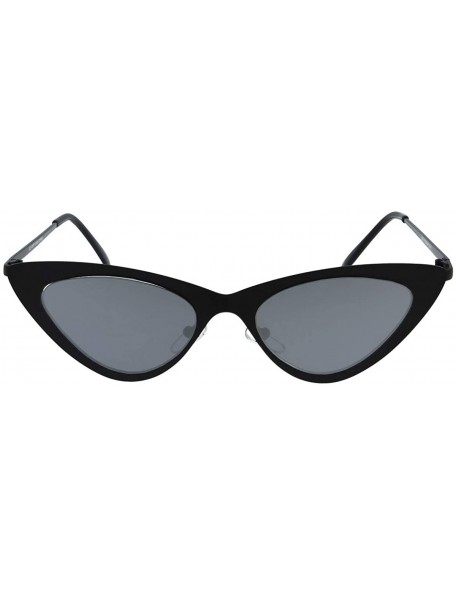 Cat Eye 8516 Cat-Eye Fashion Sunglasses - UV Protection - Black - CF18O7MXZ70 $24.28