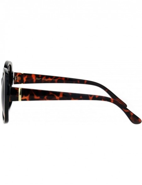 Square Womens Vintage Fashion Sunglasses Square Frame Stripe Design UV 400 - Black Tortoise (Brown) - C118RGOE7ZS $14.28