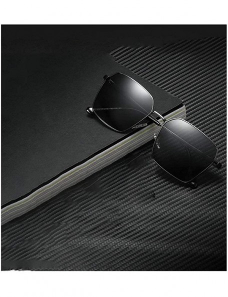 Square 2019 Men's Polarized Myopia Sunglasses 0 to - 600 Reduced Beam - Men's Square Driving Myopia Polarized Sunglasses - CD...