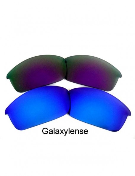 Oversized Replacement Lenses Flak Jacket Black&Blue&Green Color 3 Pairs-FREE S&H. - Blue&purple - CC129XZEAOF $15.75