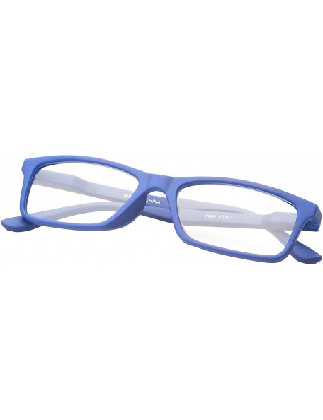 Square 'Avon' Rectangle Reading Glasses - Blue-2.00 - C111P2VQAWP $17.90