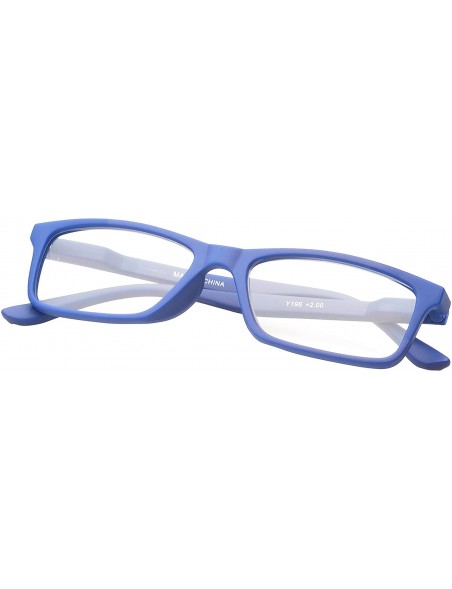 Square 'Avon' Rectangle Reading Glasses - Blue-2.00 - C111P2VQAWP $17.90