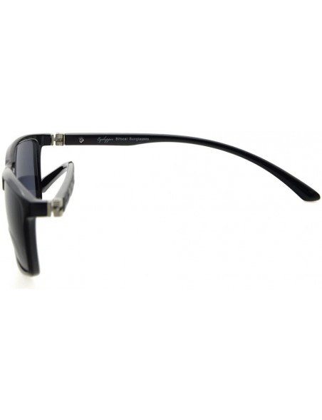 Rimless Bifocal Sunglasses with 180° Spring Hinges (Black Frame- Grey Lens +1.0) - S032-grey-lens - C917Y0E9GTA $9.59