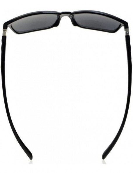 Rimless Bifocal Sunglasses with 180° Spring Hinges (Black Frame- Grey Lens +1.0) - S032-grey-lens - C917Y0E9GTA $9.59