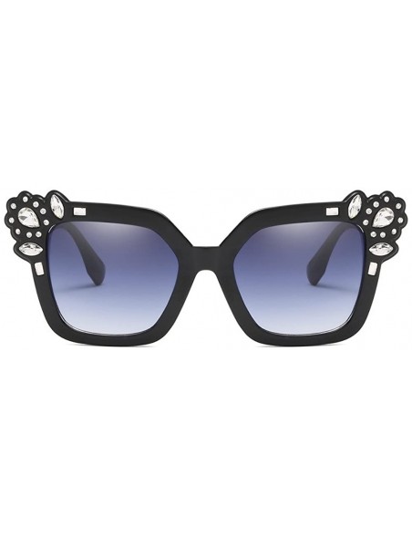 Oversized Sunglasses for Women Oversized Sunglasses Rhinestone Sunglasses Retro Glasses Eyewear Sunglasses for Holiday - CN18...