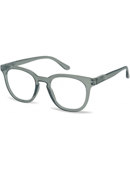 Square Semi Oversized Reading Readers Strength - Acrylic Grey - C3196MU779U $18.38