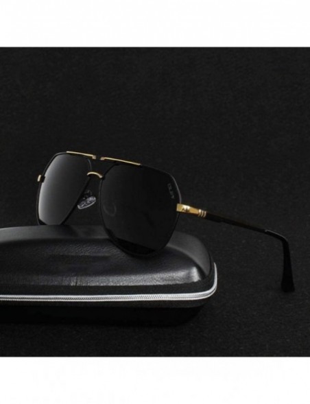 Oversized 100% Polarized Sunglasses Lenses Alloy Frames Color Film Pilots Mirror Y9638 C1 - Y9638 C5 - CE18XE0XOY6 $16.02