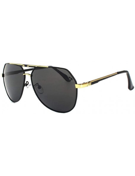 Oversized 100% Polarized Sunglasses Lenses Alloy Frames Color Film Pilots Mirror Y9638 C1 - Y9638 C5 - CE18XE0XOY6 $16.02