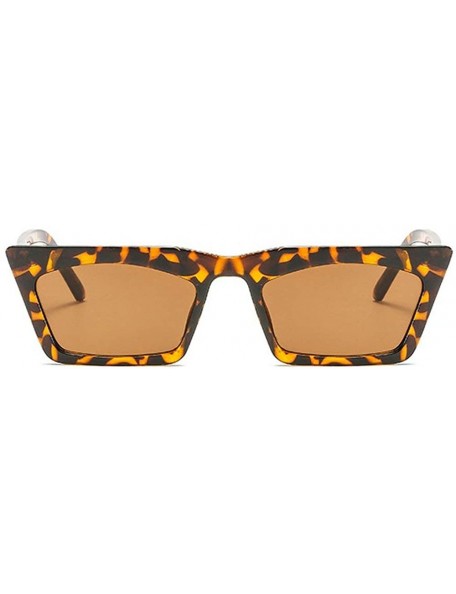 Rectangular 2019 Trend Vintage Small frame Retro Cat Sun Glasses Fashion Women Rectangular Skinny Sunglasses - CL18N0G4Q9G $1...