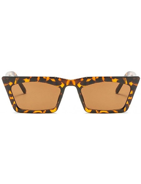 Rectangular 2019 Trend Vintage Small frame Retro Cat Sun Glasses Fashion Women Rectangular Skinny Sunglasses - CL18N0G4Q9G $1...