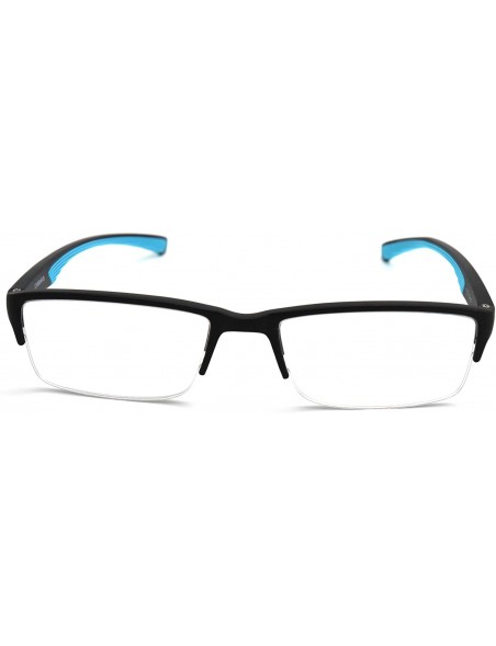 Rimless 6904 SECOND GENERATION Semi-Rimless Flexie Reading Glasses NEW - A1 Baby Blue - CE18WW7UGUQ $15.61