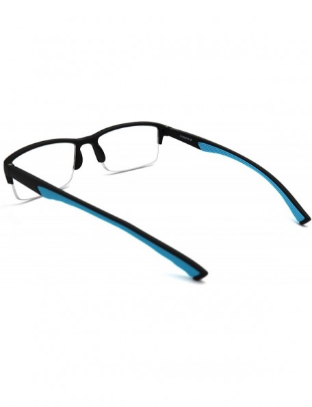 Rimless 6904 SECOND GENERATION Semi-Rimless Flexie Reading Glasses NEW - A1 Baby Blue - CE18WW7UGUQ $15.61