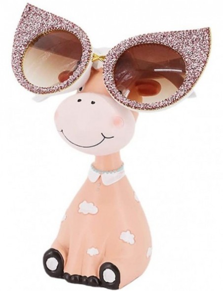 Cat Eye Sparkling Crystal Cat Eye Sunglasses UV Protection Rhinestone Sunglasses - Pink-c - C51939HAWDZ $15.47