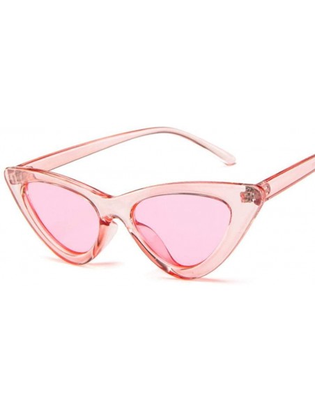 Aviator 2019 New Fashion Cute Sexy Ladies Cat Retro Sunglasses Women Vintage Black Grey - Clear Brown - C118YKUR3RW $9.87