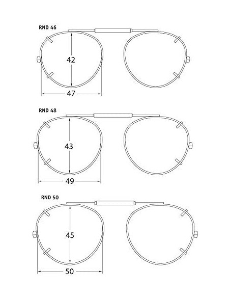 Round Visionaries Polarized Clip on Sunglasses - Round - Gun Frame - 47 x 42 Eye - CT12MAD0Z72 $33.15