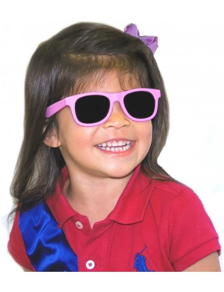 Wayfarer Vintage 2 Pack - Baby - Toddler's First Sunglasses for Ages 1-2 Years - Hot Pink and Fuchsia - C918E4D4L29 $9.10