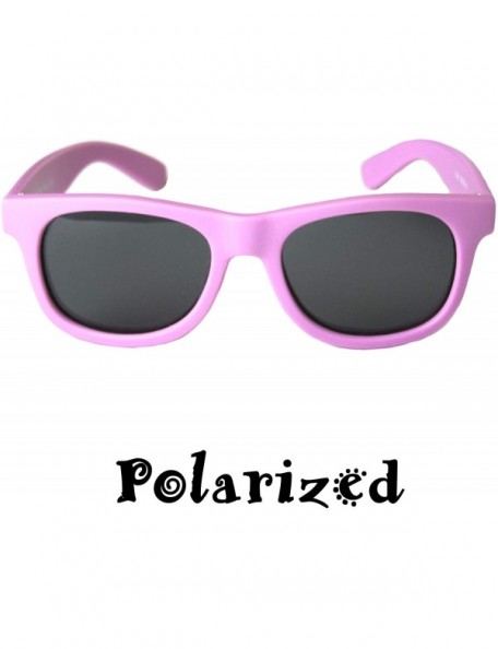 Wayfarer Vintage 2 Pack - Baby - Toddler's First Sunglasses for Ages 1-2 Years - Hot Pink and Fuchsia - C918E4D4L29 $9.10