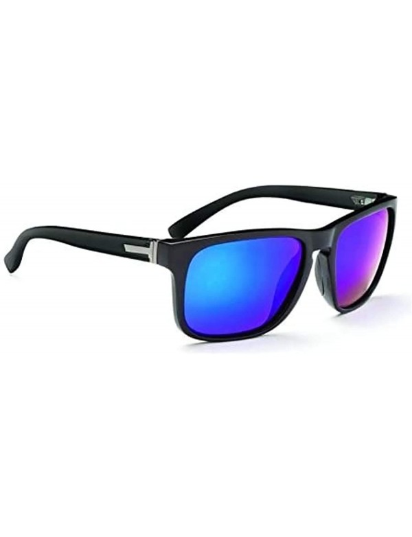 Square Unisex Ziggy Sports Sunglasses - Matte Black - CH12M6G4BWZ $31.20