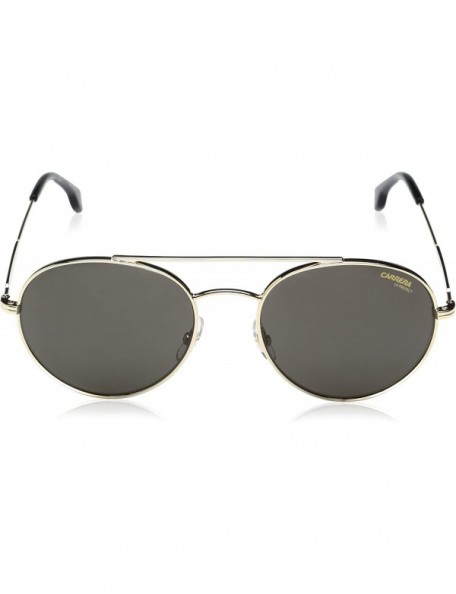 Sport Men's Round Sunglasses - Gold/Gray Blue - CN12O11E3D1 $36.38