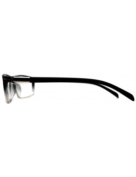 Rectangular Eyeglasses 8903 Rectangular Style - for Womens-Mens 100% UV PROTECTION - Blacktransparent - CS192TDDT74 $24.31