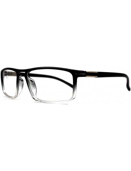 Rectangular Eyeglasses 8903 Rectangular Style - for Womens-Mens 100% UV PROTECTION - Blacktransparent - CS192TDDT74 $24.31