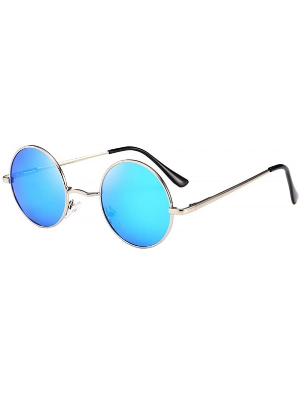 Oval Sunglasses Polarized Glasses Beach Goggles Driver Eyewear - Blue - C218QDII4TA $11.79