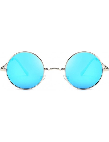 Oval Sunglasses Polarized Glasses Beach Goggles Driver Eyewear - Blue - C218QDII4TA $11.79