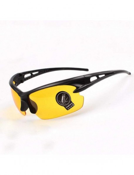 Goggle Unisex Fashion Goggle Sunglasses Lightweight Plastic Frame Composite-UV400 Lens Glasses for Outdoor - Yellow - C21903D...