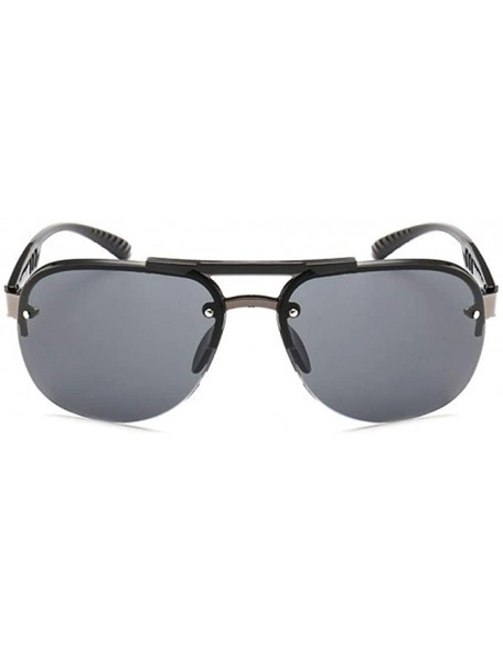 Aviator Vintage Sunglasses Men Brand Designer Pilot Sun Glasses Male Shades Full Gray - Full Gray - CH18Y5WQ6TA $10.58