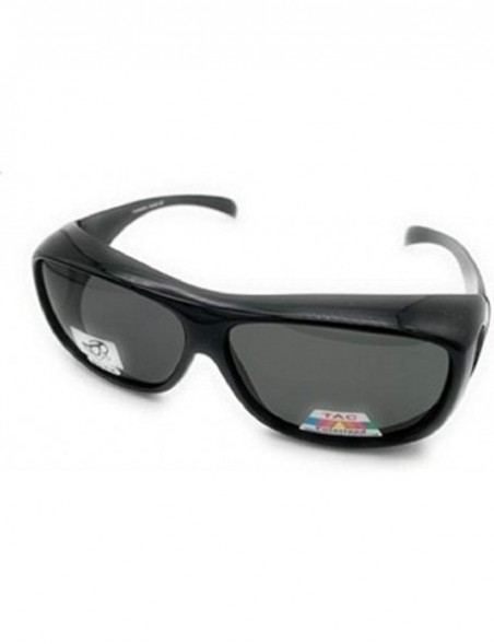 Goggle Polarized Fit Over Wear Over Glasses Sunglasses- Size Large - Black - CB193EQETE2 $16.99