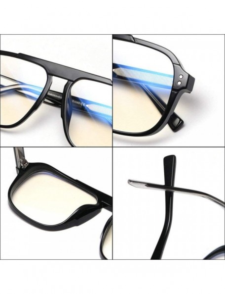 Square 2020 TR90 male night vision driving fishing square transparent glasses frame female brand design flat mirror - CW1904X...