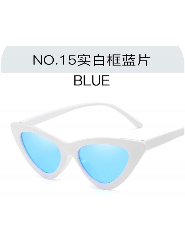 Oversized Cute Sexy Cat Eye Sunglasses Women Metal Retro Small Vintage Female Classic Sun Glasses - 15 - CW198ZRI7RM $41.39