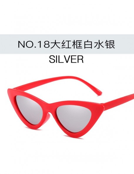 Oversized Cute Sexy Cat Eye Sunglasses Women Metal Retro Small Vintage Female Classic Sun Glasses - 15 - CW198ZRI7RM $41.39