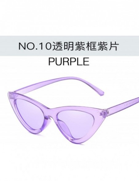 Oversized Cute Sexy Cat Eye Sunglasses Women Metal Retro Small Vintage Female Classic Sun Glasses - 15 - CW198ZRI7RM $41.39