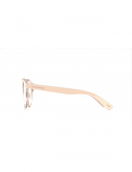 Round Philosopher Collection"The Angelou" Handcrafted Round Eyeglasses - Ivory/Clear - C818E539K42 $27.93