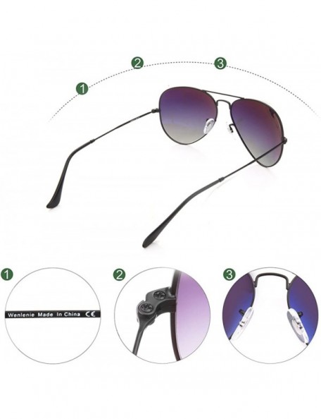 Aviator Aviator Sunglasses Polarized - Unisex Shades with Accessories - Matt Black - CE1879GODK3 $10.50